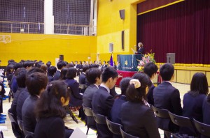 ベントン副学長の祝辞